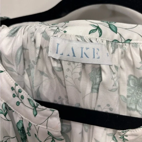 Lake Pajamas - Floral White Midi Dress - Picture 6 of 7